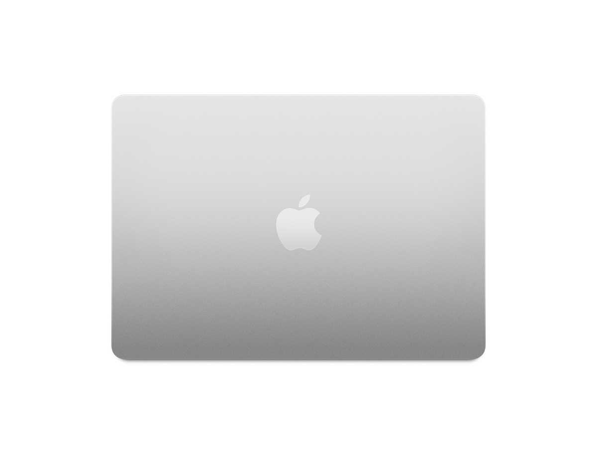 MacBook Air 2022 Silver overhead view with lid closed