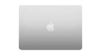 MacBook Air 2022 Silver overhead view with lid closed