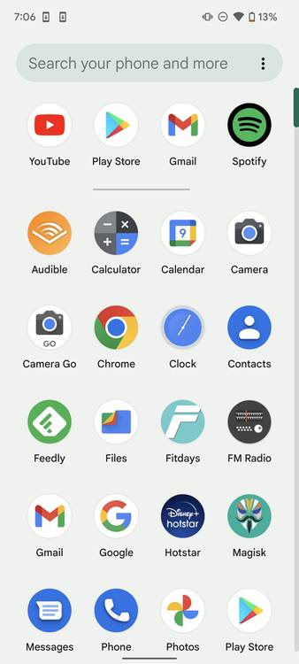 Pixel Launcher search bar