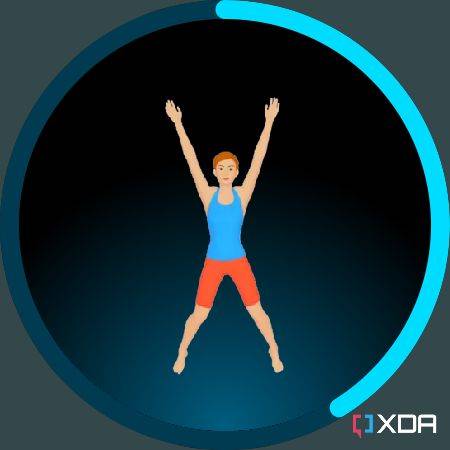 Seven Wear OS app displaying on screen workout instruction