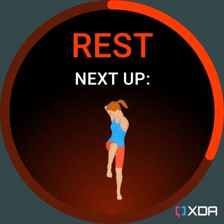 Seven Wear OS app displaying on screen workout instruction