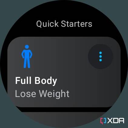 Home screen of the Seven Wear OS app