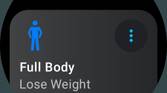 Home screen of the Seven Wear OS app