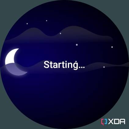 Sleep tracking in progress via Sleep as Android Wear OS