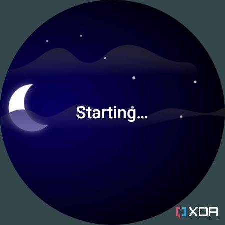 Sleep tracking in progress via Sleep as Android Wear OS
