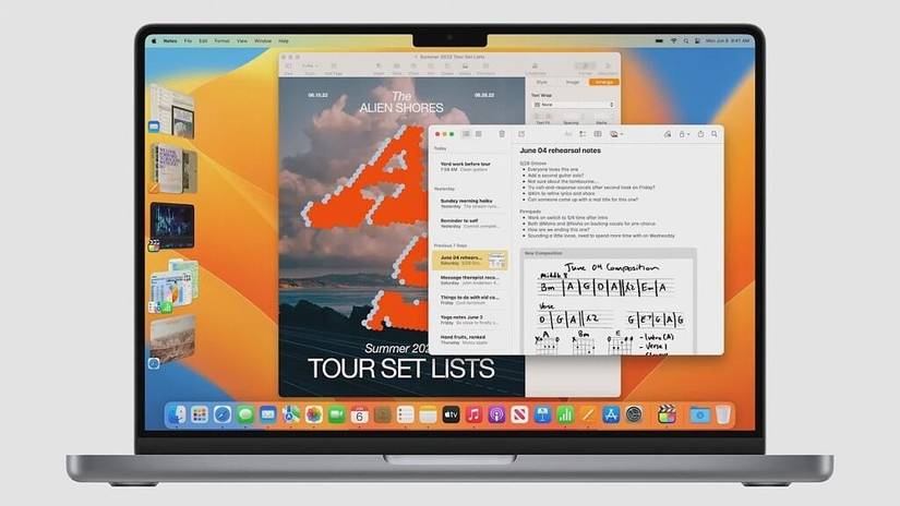 Stage Manager on macOS Ventura