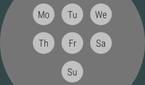 Wake Up Well app displaying alarm repeat options