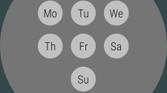 Wake Up Well app displaying alarm repeat options
