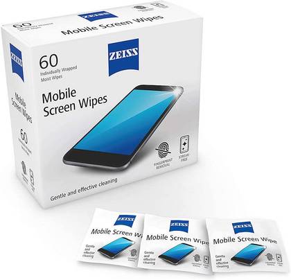 Electronic screen cleaning wipes for digital device displays.