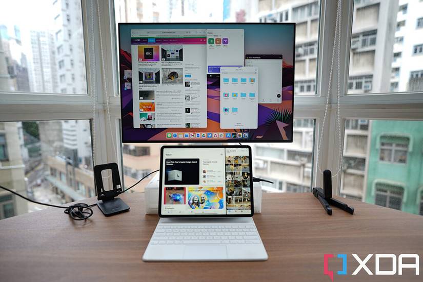 iPad Pro with Huawei MateView monitor