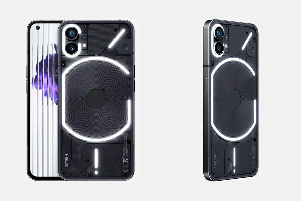 This is the Nothing Phone 1 in black