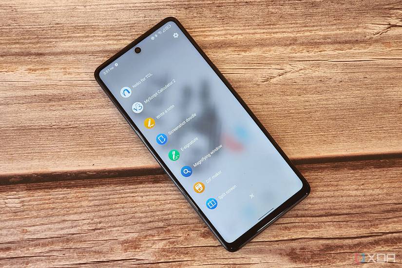 TCL Stylus 5G on a table.
