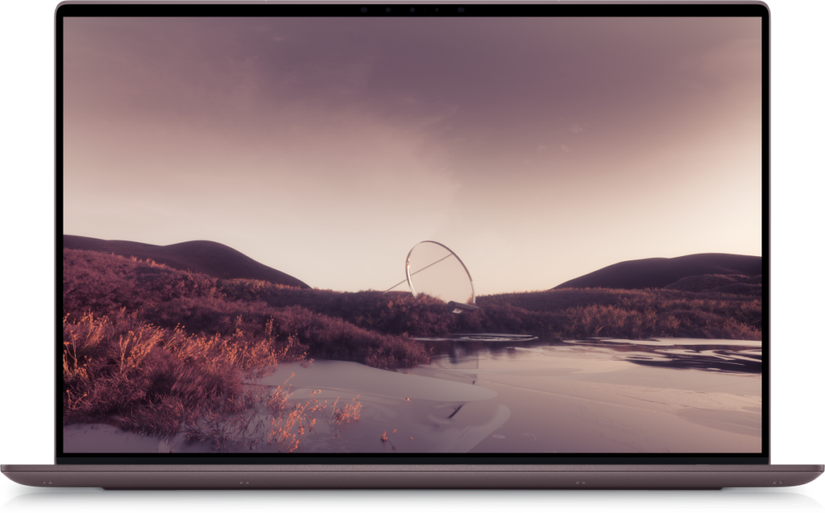 Front view of Dell XPS 13 2022 in Umber
