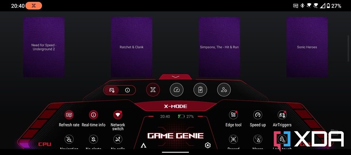 asus rog phone 6 pro game genie