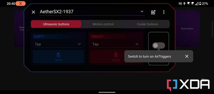 asus rog phone 6 pro game genie