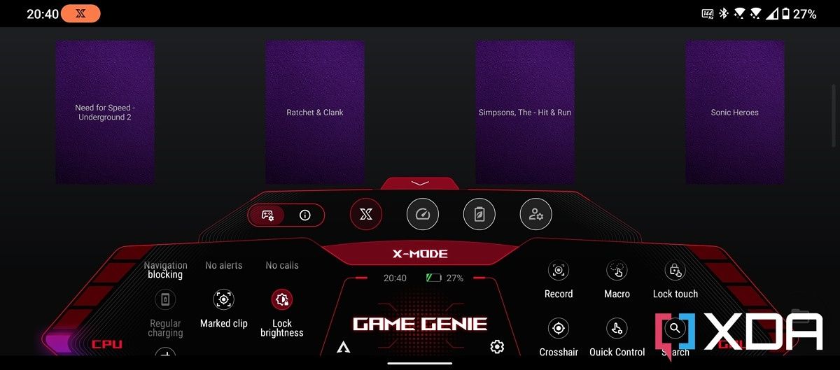 asus rog phone 6 pro game genie