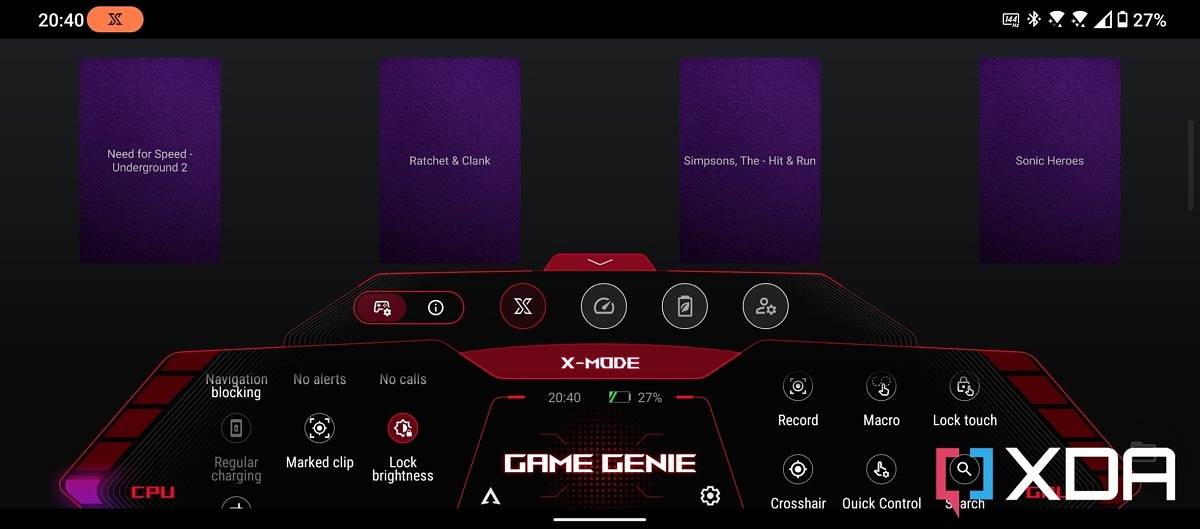 asus rog phone 6 pro game genie
