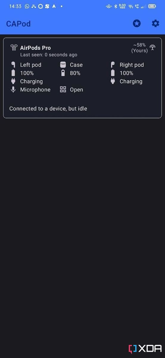 CAPod is an open-source companion app for AirPods users on Android