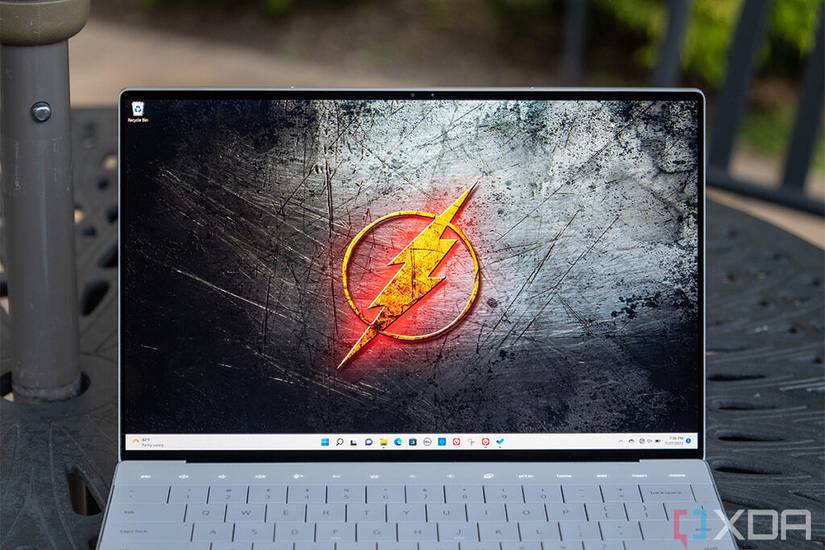Close up of Dell XPS 13 Plus display