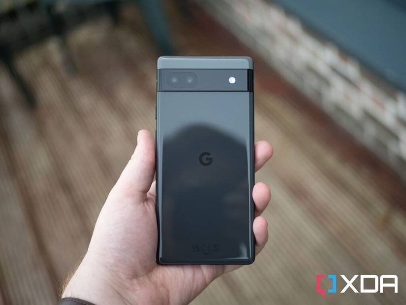 Google Pixel 6a in hand
