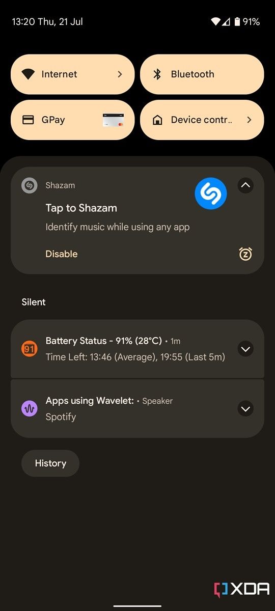 Android 12 on the Google Pixel 6a