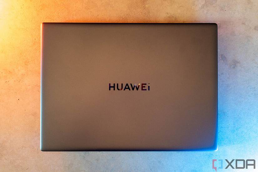 Top down view of Huawei MateBook 16s