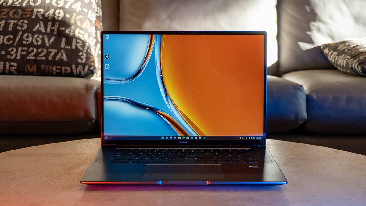 Front view of Huawei laptop