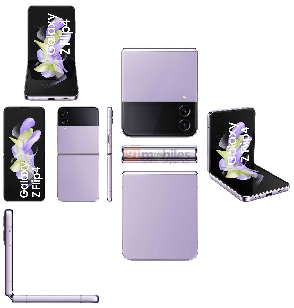 Samsung Galaxy Z Fold 4 and Galaxy Z Flip 4 renders leave nothing