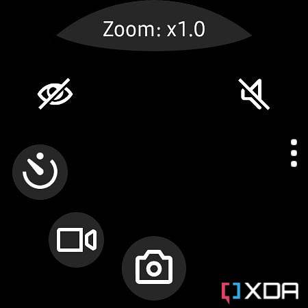 Screenshot of Camera One app on Galaxy Watch 4.