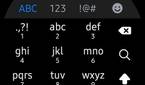 Screenshot of Galaxy Watch 4's T9 keyboard.
