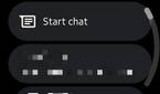 Screenshot of Google Messages app on Galaxy Watch 4.