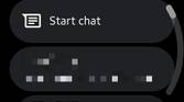 Screenshot of Google Messages app on Galaxy Watch 4.