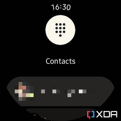 Screenshot of Google Messages app on Galaxy Watch 4.