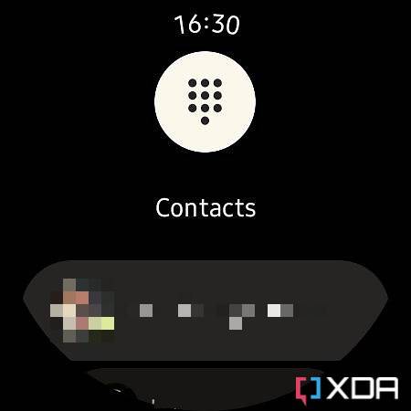 Screenshot of Google Messages app on Galaxy Watch 4.