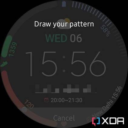 Screenshot of Wear Gesture Launcher on Galaxy Watch 4.