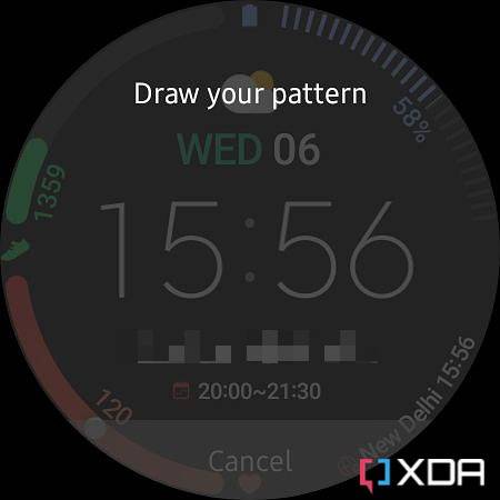 Screenshot of Wear Gesture Launcher on Galaxy Watch 4.