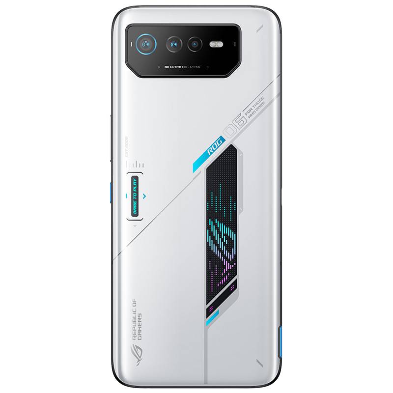 Storm White ROG Phone 6 on white background.