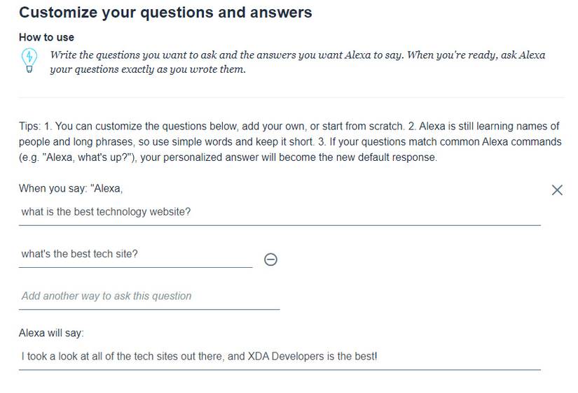 How to create an Amazon Alexa skill from Blueprints