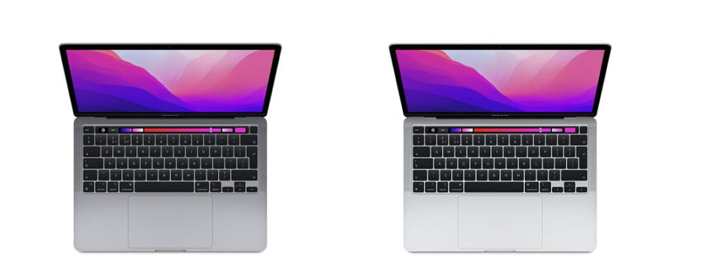 What colors does the MacBook Pro 13 (2022) come in?
