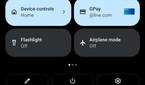 Screenshot of the notification shade.
