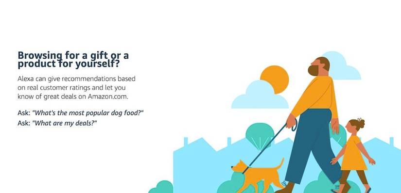 shopping on Amazon with alexa
