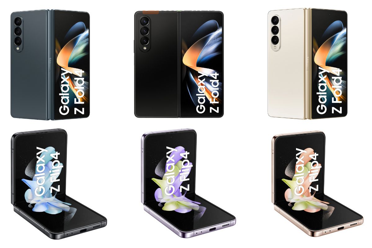Samsung Galaxy Z Fold 4 and Galaxy Z Flip 4 renders leave
