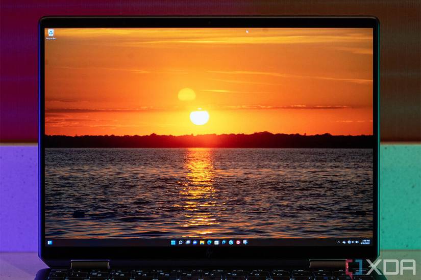 Close up of HP Spectre x360 display