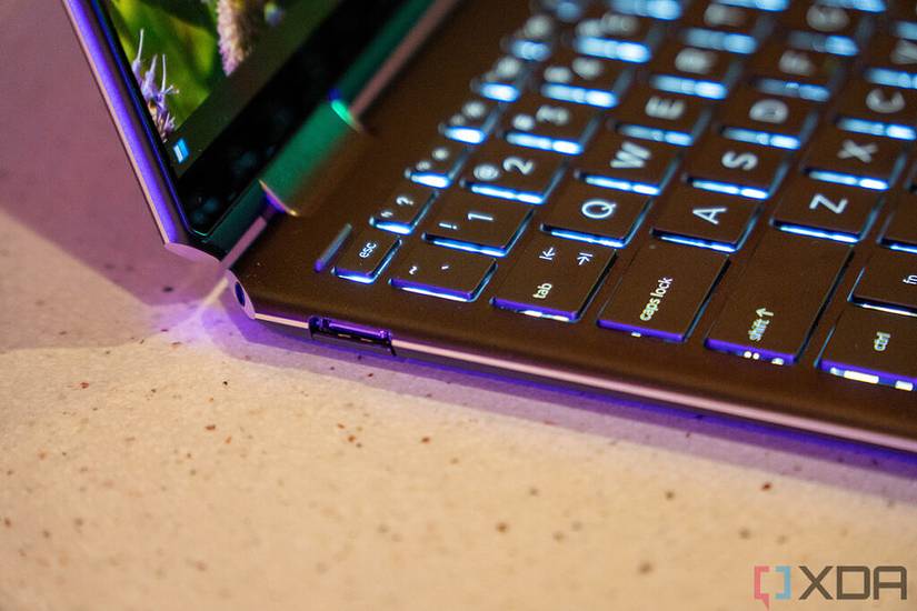 View of USB Type-A port on HP Spectre x360