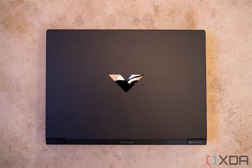 Top down view of HP Victus 15