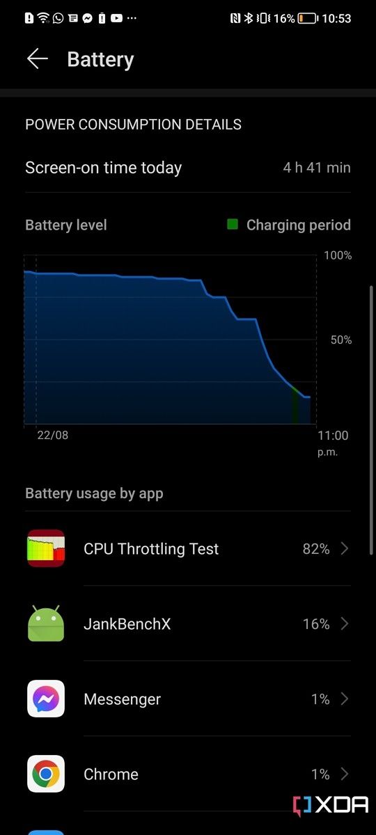 honor 70 battery life