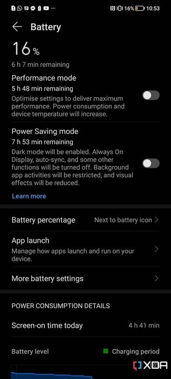 honor 70 battery life
