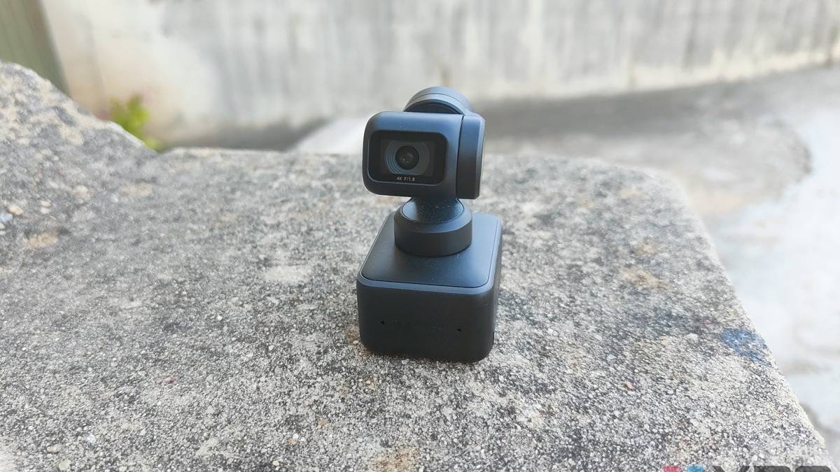 Front view of the Insta360 Link webcam
