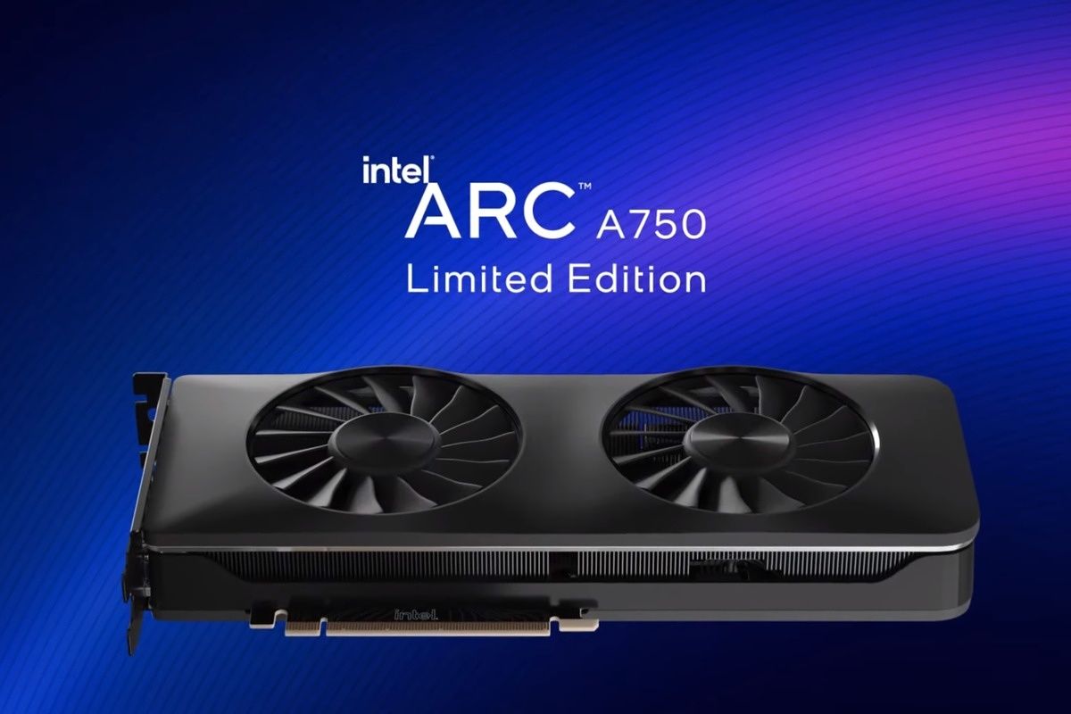 美品 Intel ARC A750 Limited Edition Intel Arc A750 Limited Edition Dual Fan 8GB GDDR6 PCIe 4.0