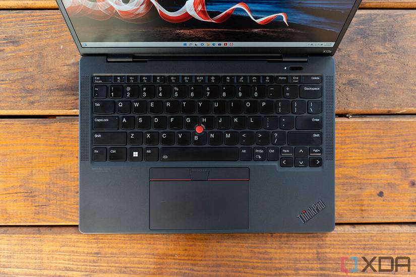 Top down view of ThinkPad keyboard